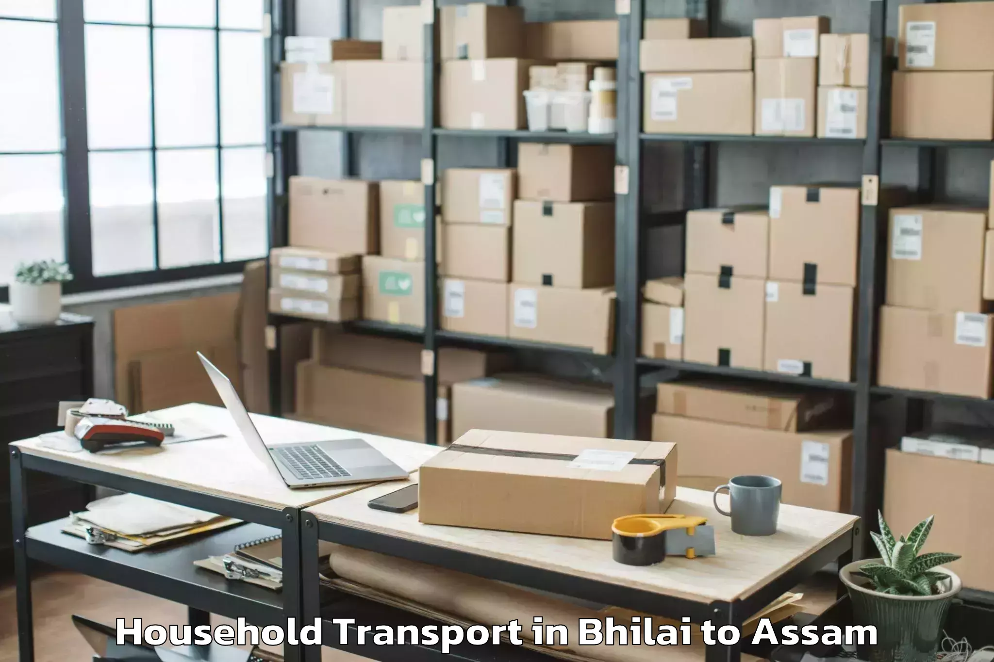 Book Bhilai to Khoirabari Household Transport Online